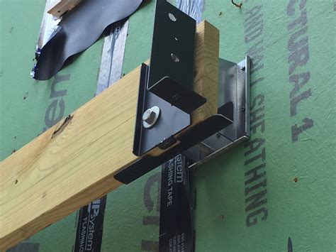 metal l brackets as a ledger|ledger board mounting brackets.